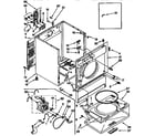 Whirlpool LEC6646AZO cabinet parts diagram