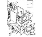 Whirlpool LEC6646AN0 cabinet diagram