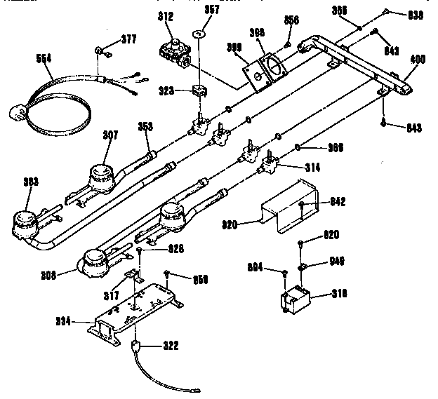 Burner section