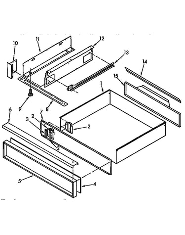 Utility drawer and rail