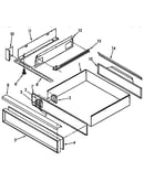 Utility drawer and rail