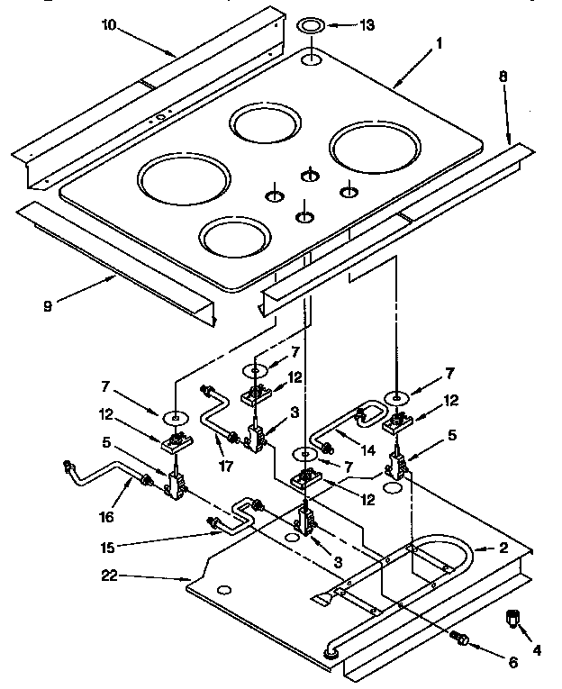 BURNER BOX, GAS VALVES AND SWITCHES