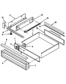 Utility drawer and rail