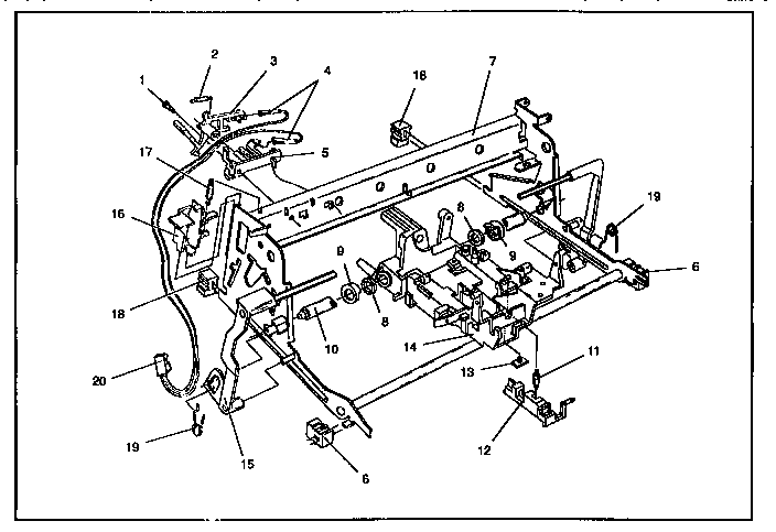 CARRIER MOLDING, RAILS AND FRAMES