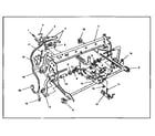 Smith Corona PWP245 (5FCW) carrier molding, rails and frames diagram