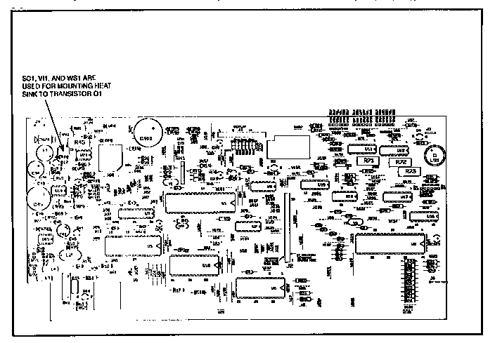 CONTROL PC BOARD COMPONENT LISTING