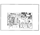 Smith Corona PWP3900 (5FAI) control pc board component listing diagram