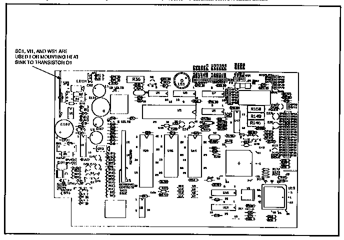 CONTROL PC BOARD COMPONENT LISTING