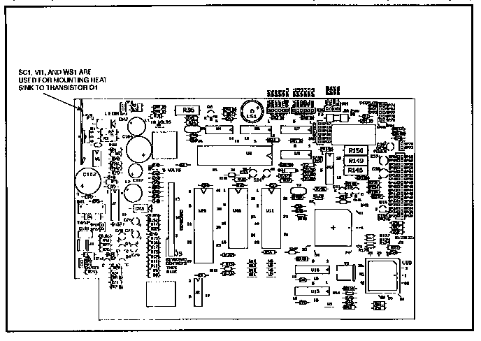 CONTROL PC BOARD COMPONENT LISTING