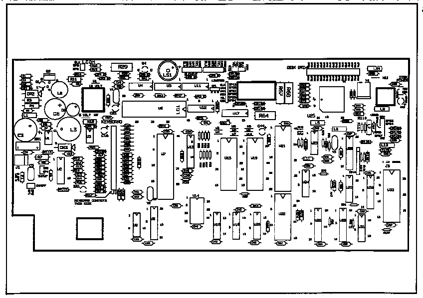 CONTROL PC BOARD COMPONENT LISTING