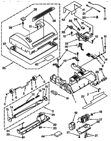 Nozzle and motor parts