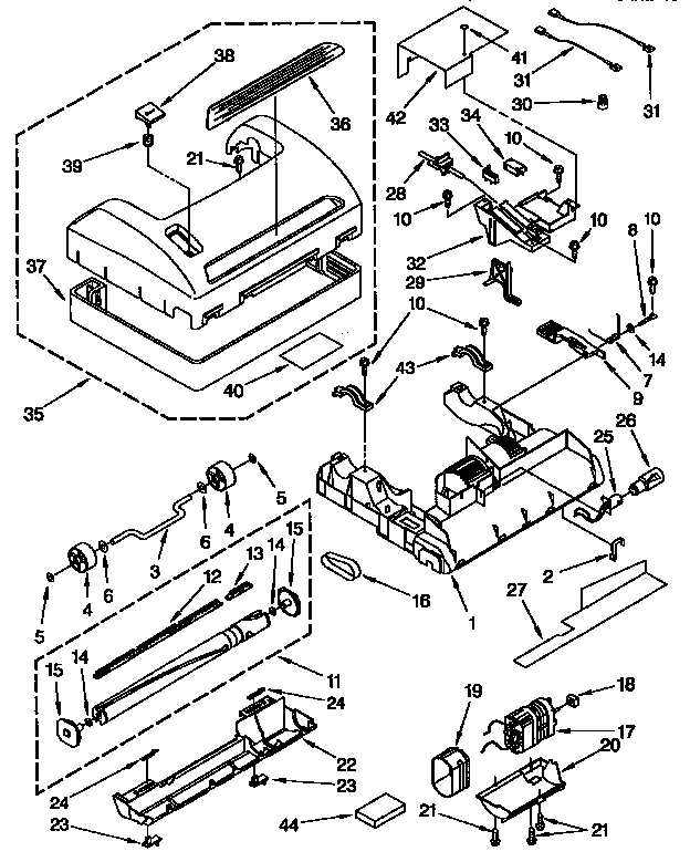 Nozzle and motor parts