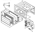 KitchenAid KCMS125YWH0 door and latch diagram
