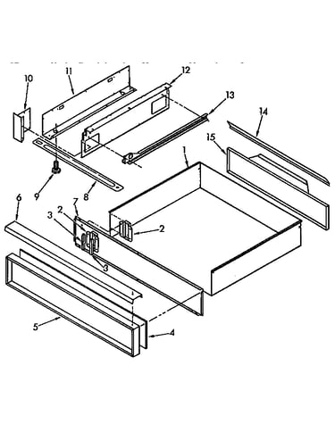 Drawer and rail