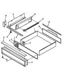 Utility drawer and rail