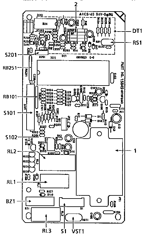 POWER AND CONTROL CIRCUIT BOARD