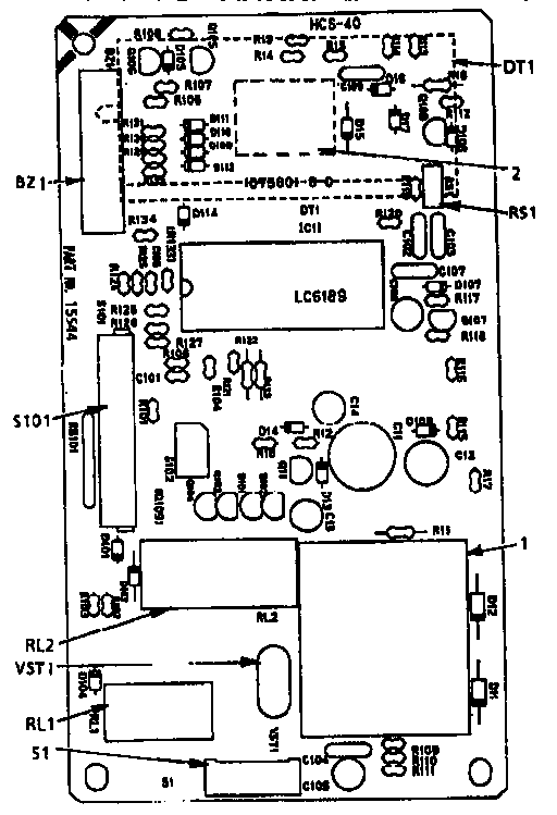 POWER AND CONTROL CIRCUIT BOARD