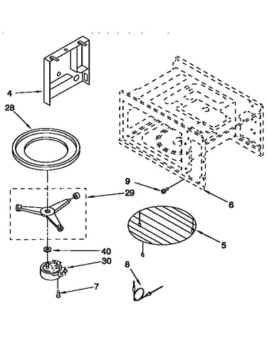 Cavity and turntable