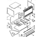 Kenmore 6654433450 microwave cabinet and air flow diagram