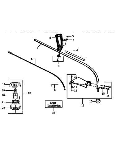 Drive shaft and cutting head
