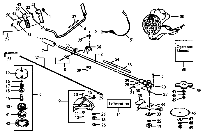 Drive shaft and cutting head