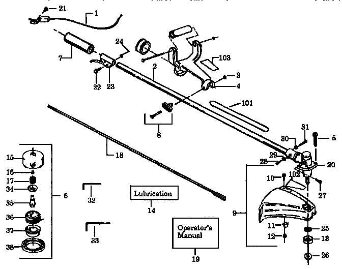 DRIVE SHAFT AND CUTTER HEAD