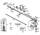 Craftsman 358799260 drive shaft and cutter head diagram