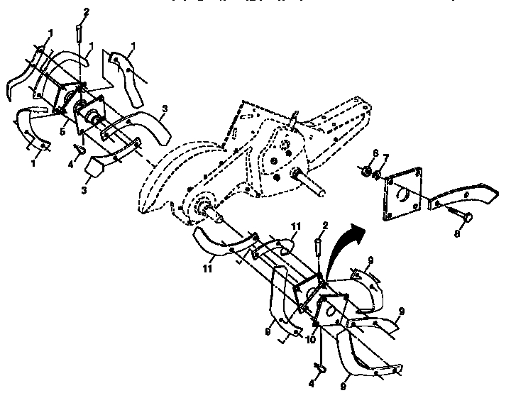 Tine assembly