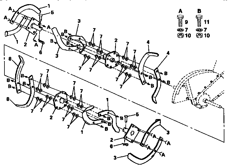 Tine assembly