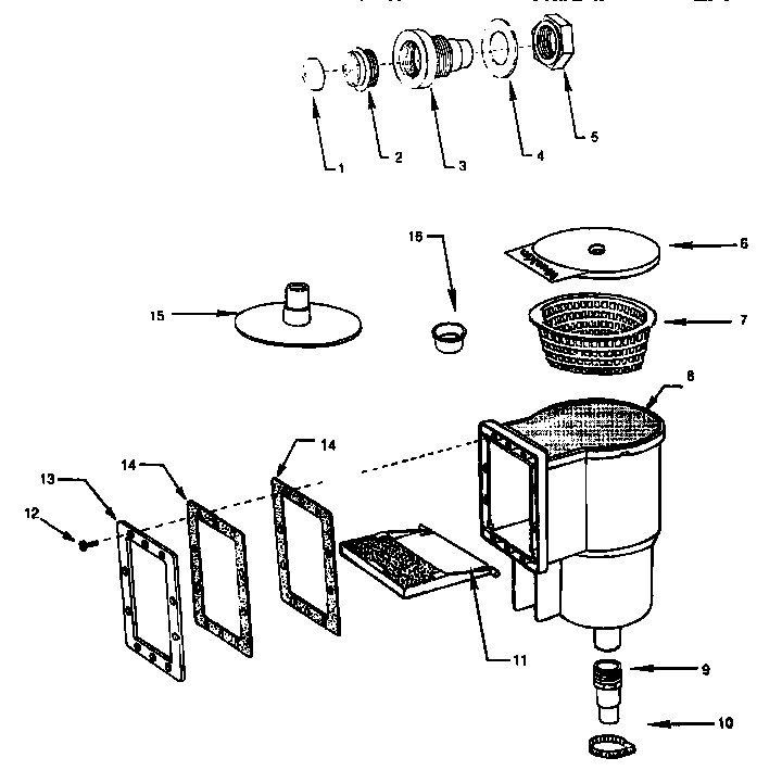 Swimming pool skimmer