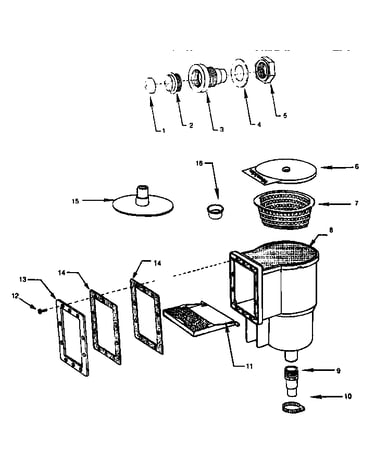 Swimming pool skimmer