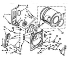 Whirlpool LGR3624BW0 drum and heater diagram