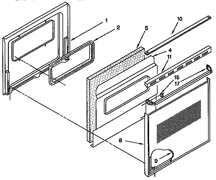 LOWER OVEN DOOR