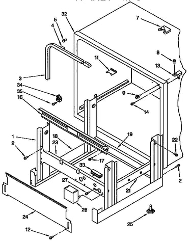 Frame and tank