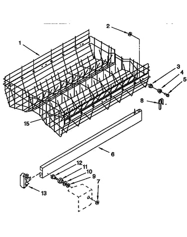 Upper rack and track
