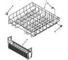 KitchenAid KUDB23HB0 lower rack diagram