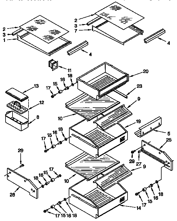Refrigerator shelf