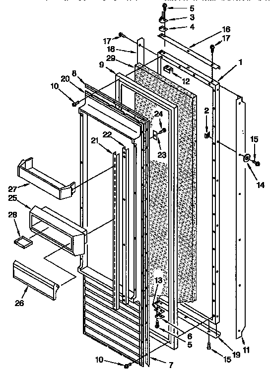 Refrigerator door