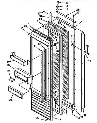 Refrigerator door