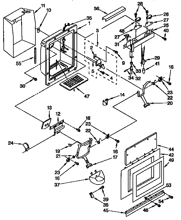 Dispenser and front
