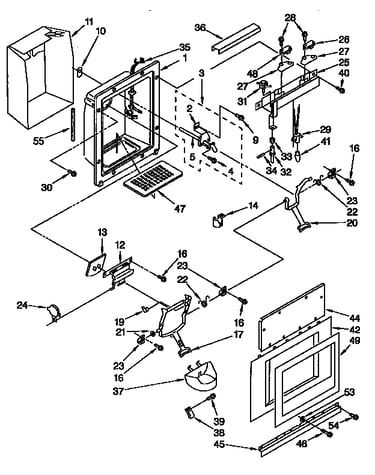 Dispenser and front