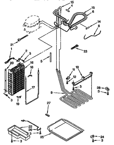 Lower unit and tube