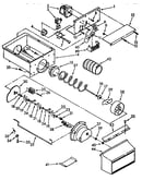 Motor and ice container