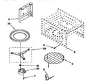 Kenmore 6654433451 cavity and turntable diagram