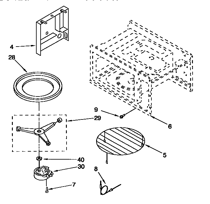 Cavity and turntable