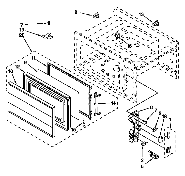 DOOR AND LATCH