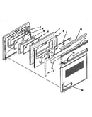 Electric oven door