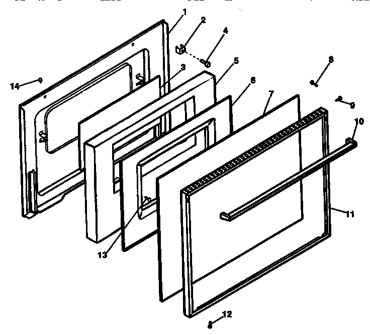 Oven door