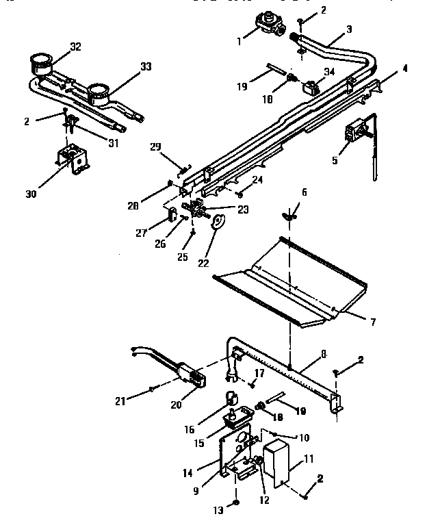 Oven burner and top burner