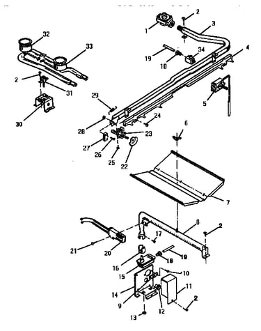 Oven burner and top burner